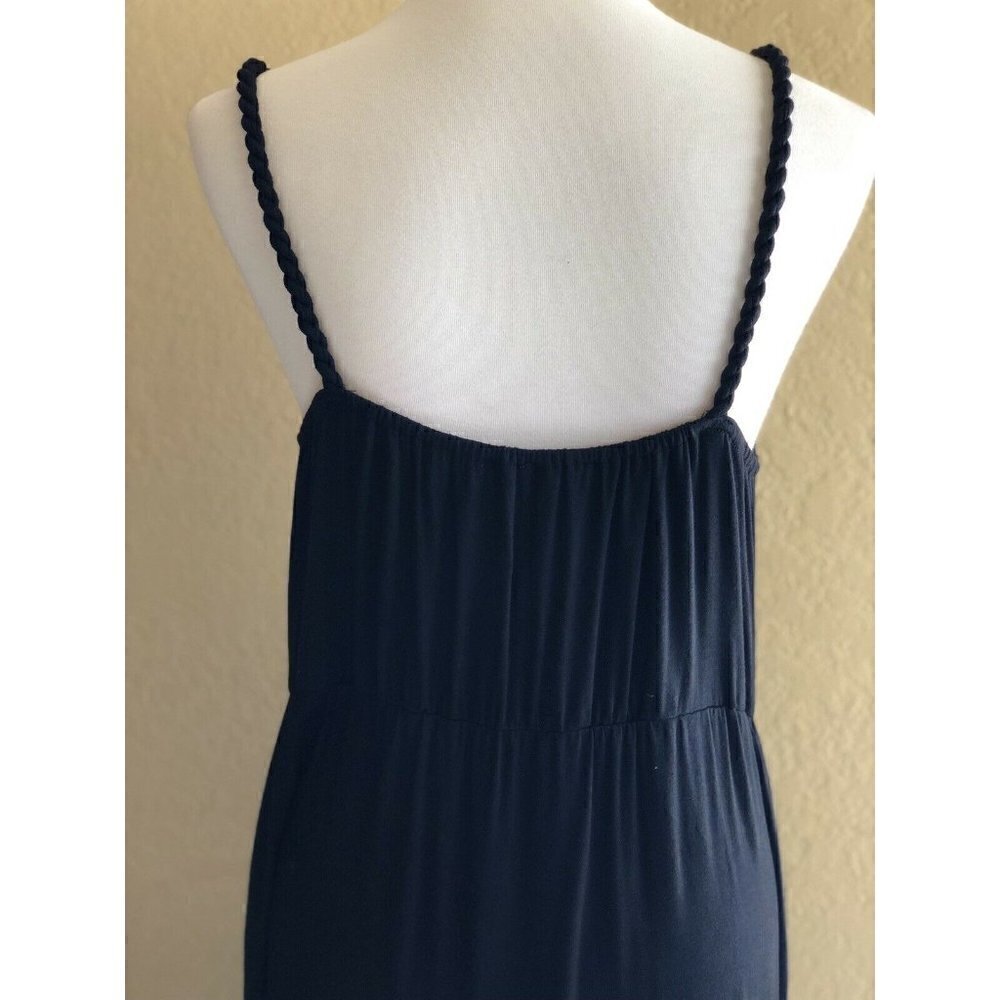 Loveriche Womens Black Rope Sleeve Strap Maxi Dress Size M - Picture 8 of 11